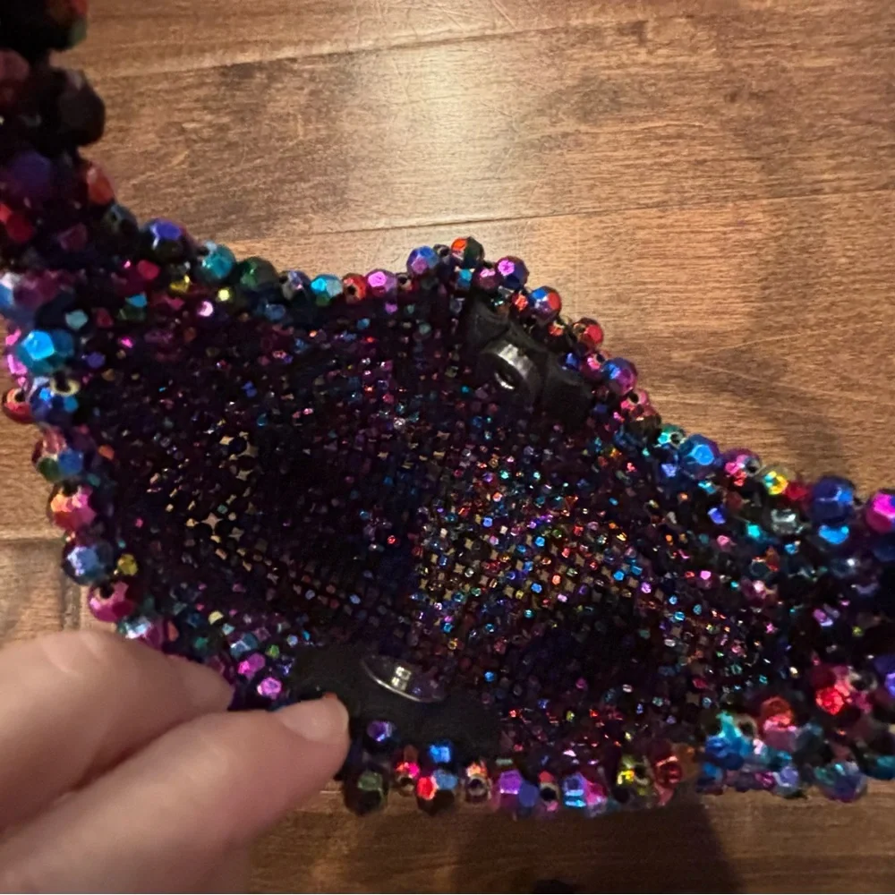 Multicolor Beaded Women's Bag - Picture 5 of 7